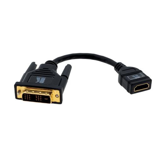 Kramer Electronics DVI-D (M) to HDMI (F) 0,3 m HDMI Type A (Standard) Noir - ADC-MDP/HF