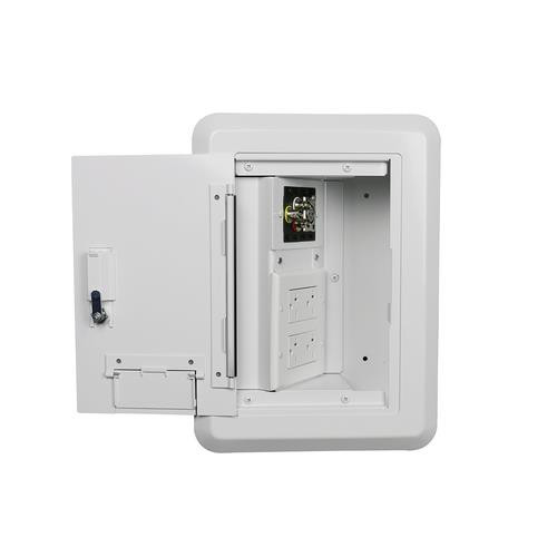 WIREMOLD  boitier de prise de courant Blanc - EHWB4-BK