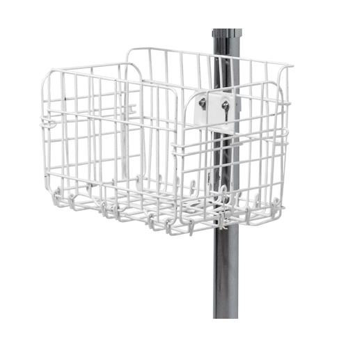 CTA Digital  Boîte de rangement Panier de rangement Rectangulaire Métal Blanc - ADD-BASK