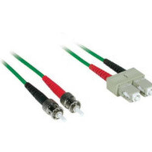 C2G 3m ST/SC Plenum-Rated Duplex 62.5/125 Multimode Fiber Patch câble InfiniBand et à fibres optiques Vert - 37512