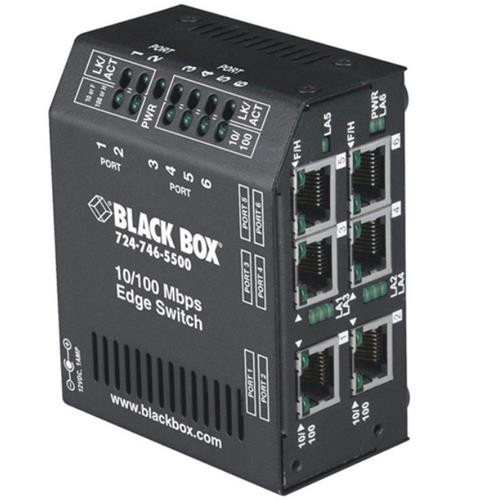 Black Box  commutateur réseau L2 Fast Ethernet (10/100) Noir - LBH600A