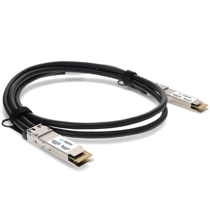 Axiom  câble InfiniBand et à fibres optiques 1 m QSFP-DD DAC Noir - QDD-400-CU1M-AX