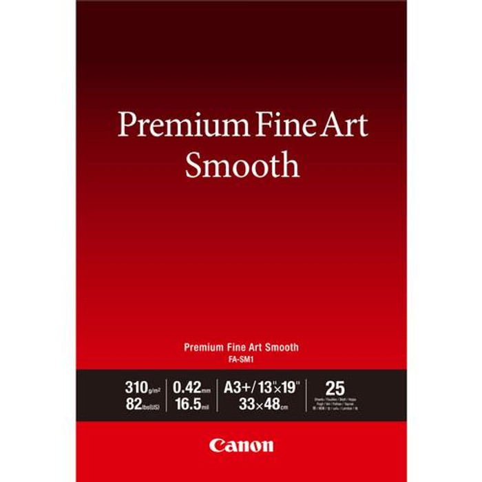 Canon Papier A3 Plus beaux-arts lisse Premium FA-SM1 - 25 feuilles - 1711C004