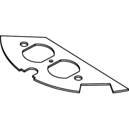 WIREMOLD  Plaque de commutation et obturateur - CRFB-D-1