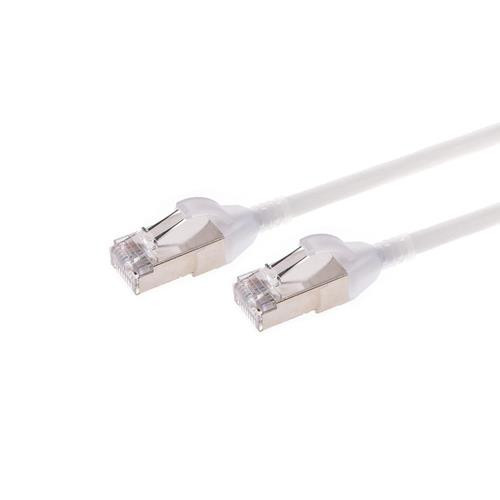 Monoprice SlimRun câble de réseau Blanc 0,9144 m Cat6a S/FTP (S-STP) - 42971