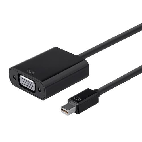Monoprice  câble vidéo et adaptateur VGA (D-Sub) Mini DisplayPort Noir - 12786