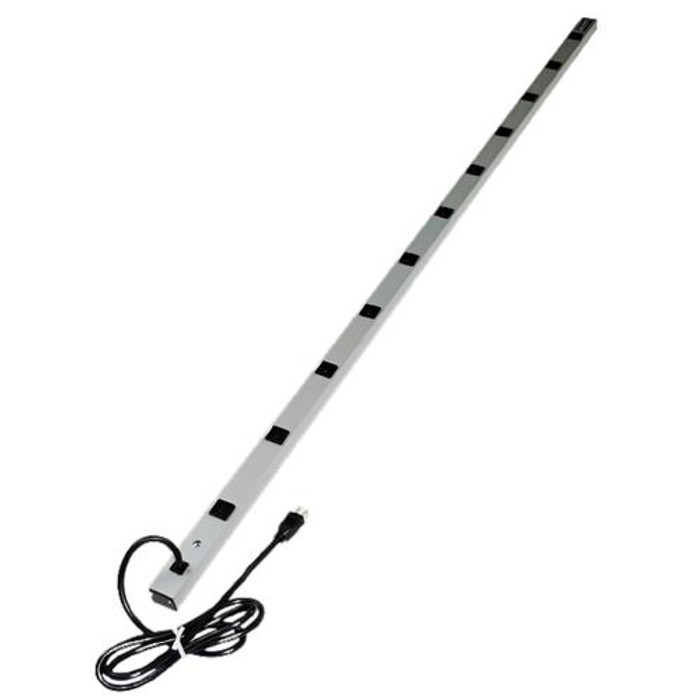 WIREMOLD  multiprise 4,6 m 11 sortie(s) CA Intérieure Aluminium, Noir - 7011ULBD