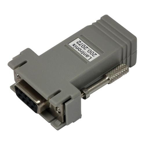 Lantronix  changeur de genre de câble DB9 RJ-45 Gris - 200.0072