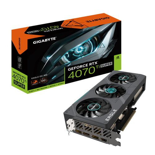 GIGABYTE EAGLE GeForce RTX 4070 Ti SUPER OC 16G NVIDIA 16 Go GDDR6X - GV-N407TSEAGLE OC-16GD