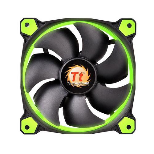 Thermaltake Riing 12 Boitier PC Ventilateur 12 cm Noir, Vert - CL-F055-PL12GR-A