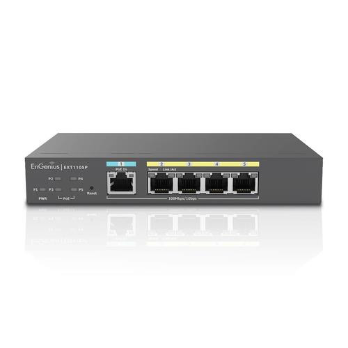 EnGenius  commutateur réseau Géré L2 Gigabit Ethernet (10/100/1000) Connexion Ethernet, supportant l'alimentation via ce port (PoE) Noir - EXT1105P