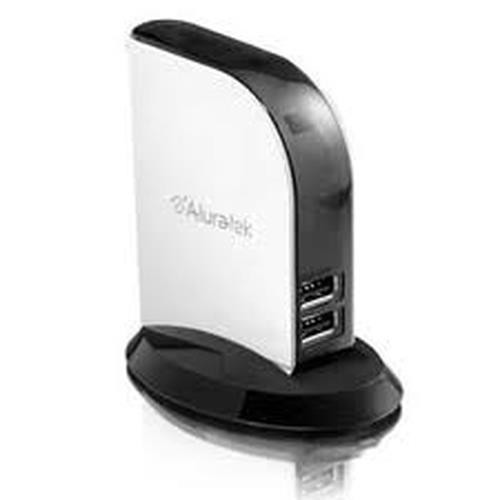 Aluratek  hub & concentrateur 480 Mbit/s Blanc - AUH1207F