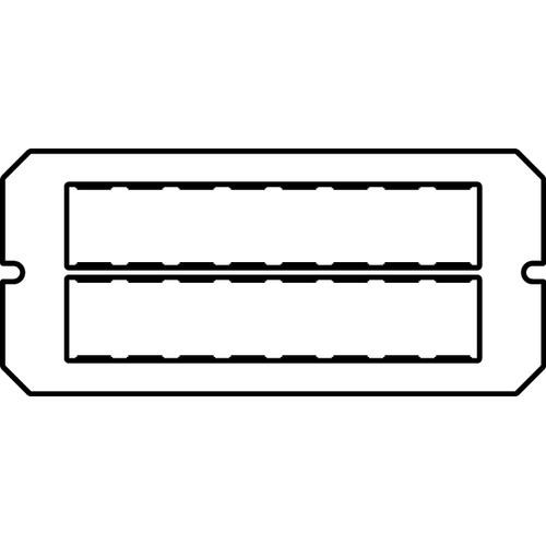 WIREMOLD  Plaque de commutation et obturateur - 6TRAC