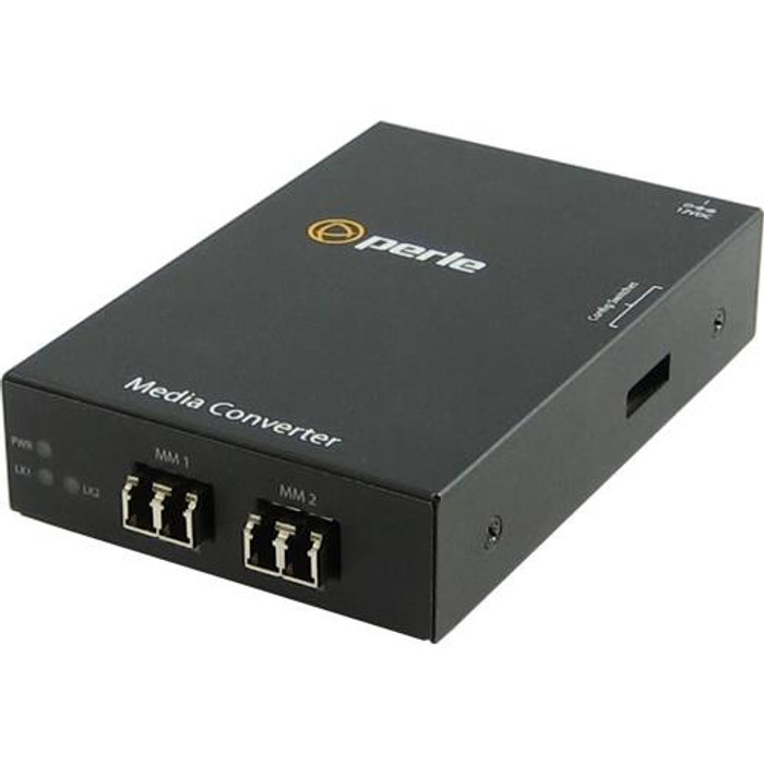 Perle S-1000MM-M2LC2 convertisseur de support réseau 1000 Mbit/s 1310 nm Multimode Noir - 05060484