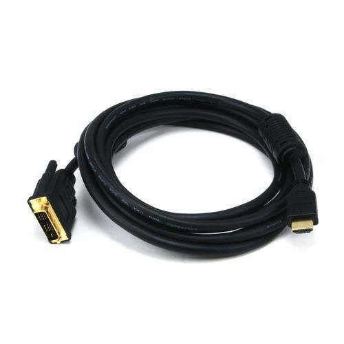 Monoprice  câble vidéo et adaptateur 3,048 m HDMI Type A (Standard) DVI-D Noir - 2405