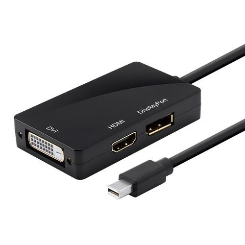 Monoprice  câble vidéo et adaptateur Mini DisplayPort DisplayPort + DVI + HDMI Noir - 12744