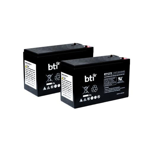 BTI 12V7.2AH-T2-BATT-2PK- Batterie de l'onduleur Sealed Lead Acid (VRLA) 12 V 7,2 Ah - 12V7.2AH-T2-BATT-2PK-BTI