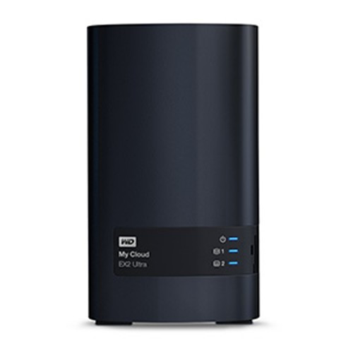 Western Digital My Cloud EX2 Ultra NAS Marvell Armada 385 1 Go DDR3 8 To HDD Noir - WDBVBZ0080JCH-NESN