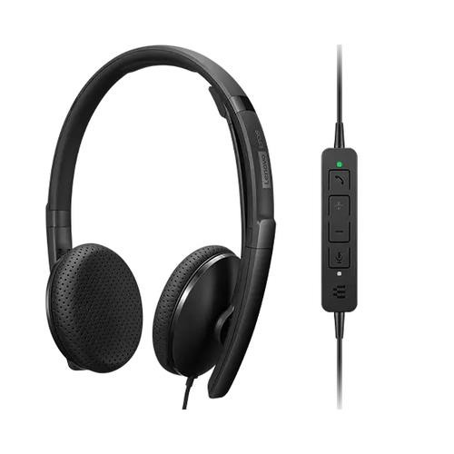 Lenovo  casque Avec fil Arceau USB Type-C Noir - 4XD1M39028