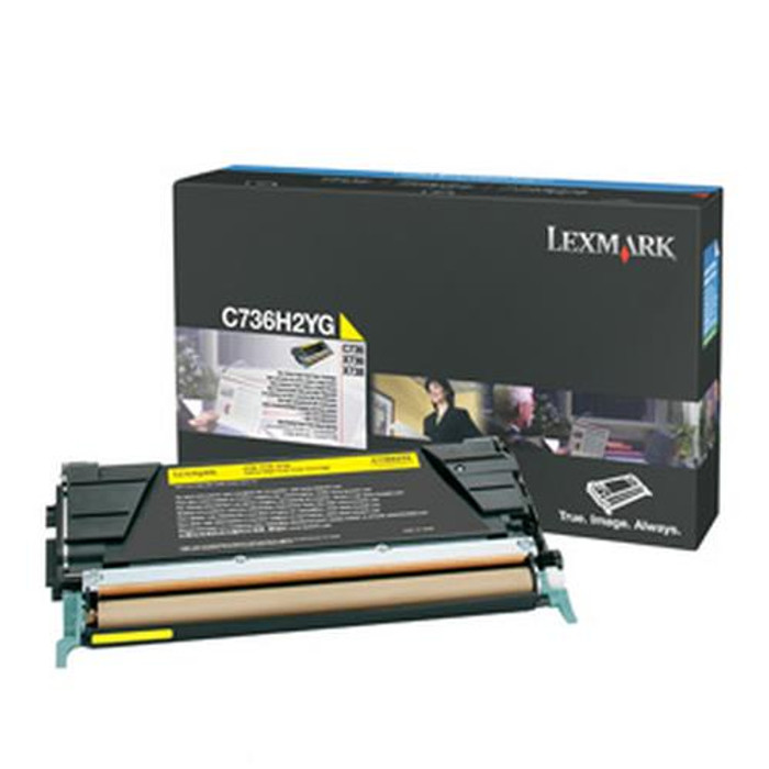 Lexmark  Cartouche de toner 1 pièce(s) Original Jaune - C736H2YG