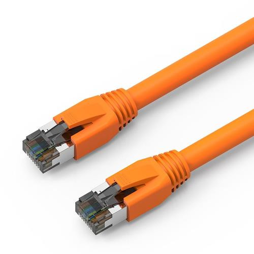Axiom  câble de réseau Orange 0,3 m Cat8 SF/UTP (S-FTP) - C8SBSFTP-O1-AX