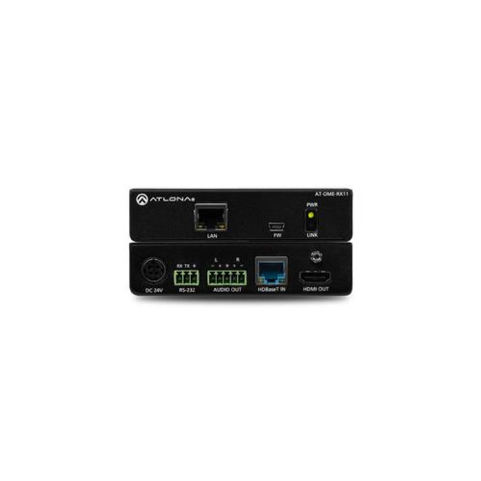 Atlona  prolongateur réseau Émetteur et récepteur réseau Noir 100 Mbit/s - AT-OME-RX11