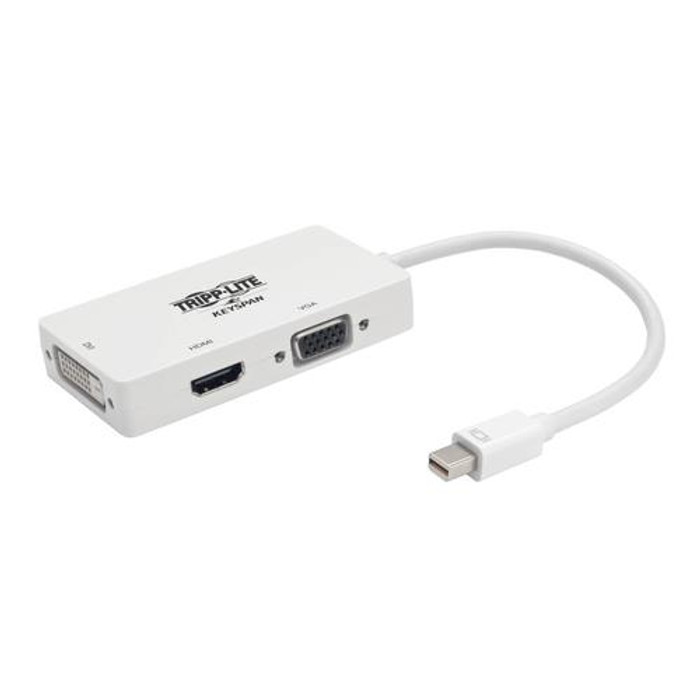 Tripp Lite  câble vidéo et adaptateur 0,15 m Mini DisplayPort DVI-D + VGA (D-Sub) + HDMI Blanc - P137-06N-HDVW