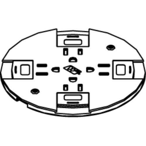 WIREMOLD  kit de support Noir - RC9SHTCBK