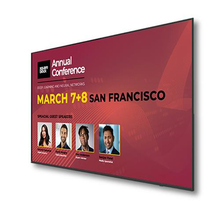 Sharp  affichage de messages Écran plat de signalisation numérique 190,5 cm (75") LED Wifi 380 cd/m² 4K Ultra HD Noir linux - 4P-B75EJ2U