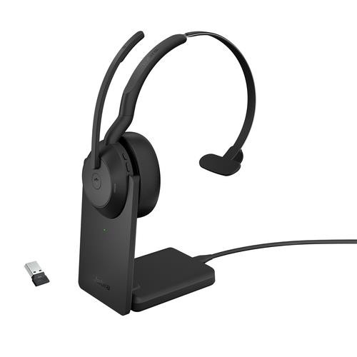 Jabra Evolve2 55 Casque Avec fil &sans fil Arceau Bureau/Centre d'appels Bluetooth Socle de chargement Noir - 25599-899-989-01