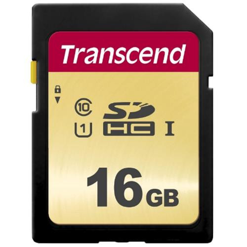 Transcend 16GB, UHS-I, SD 16 Go SDHC Classe 10 - TS16GSDC500S