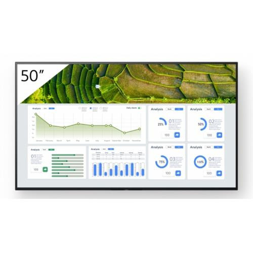 Sony  affichage de messages Écran plat de signalisation numérique 127 cm (50") LCD Wifi 440 cd/m² 4K Ultra HD Noir Android 24/7 - FW-50BZ30L