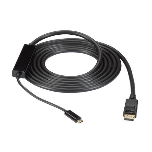 Black Box  câble vidéo et adaptateur 3 m USB Type-C DisplayPort Noir - VA-USBC31-DP12M-010