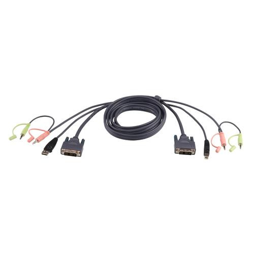 ATEN Câble KVM DVI-I USB Single Link 1,8m - 2L-7D02UI
