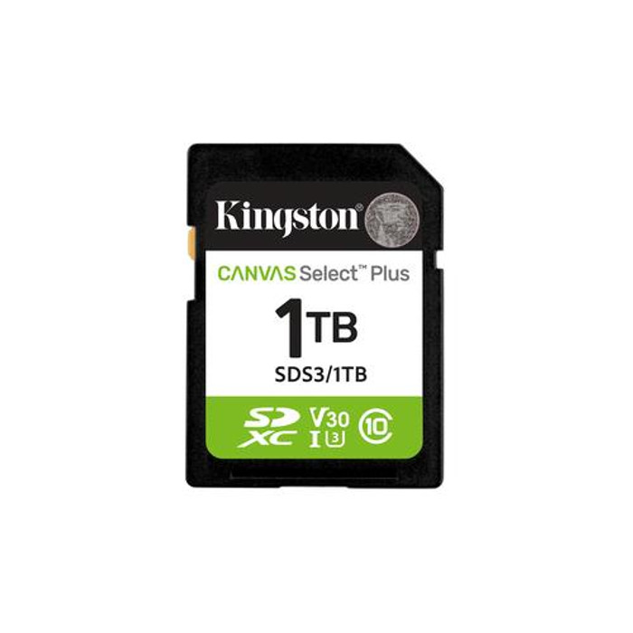 Kingston Technology 1 To SDXC Canvas Select Plus Gen3 150 Mo/s C10 UHS-I U3 V30 - SDS3/1TB
