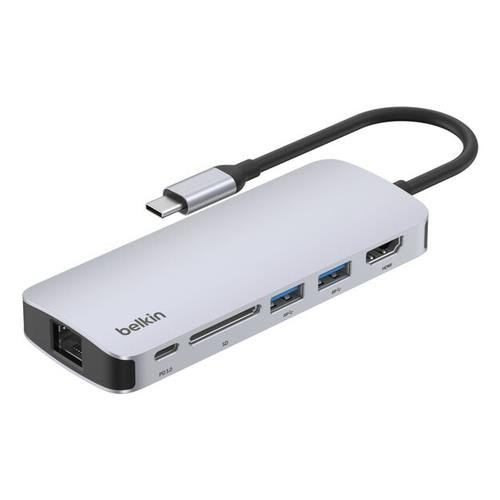 Belkin Connect USB Type-C 5000 Mbit/s Gris - AVC008FQSGY-V2
