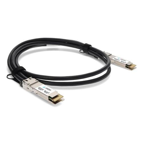 Axiom  câble InfiniBand et à fibres optiques 1 m QSFP-DD 4x QSFP56 DAC Noir - QDD-4ZQ100-CU1M-AX