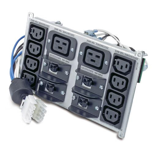 APC Symmetra, montage en rack 220-240 V, kit de plaque arrière avec (8) IEC320 C13 et (2) IEC320 C19 - Professionnels - SYPD4