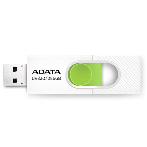 ADATA UV320 lecteur USB flash 256 Go USB Type-A 3.2 Gen 1 (3.1 Gen 1) Vert, Blanc - AUV320-256G-RWHGN