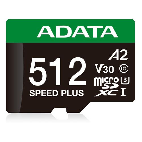 ADATA Speed Plus 512 Go MicroSDXC Classe 10 - UD512GUI3V30A2SP-RA1