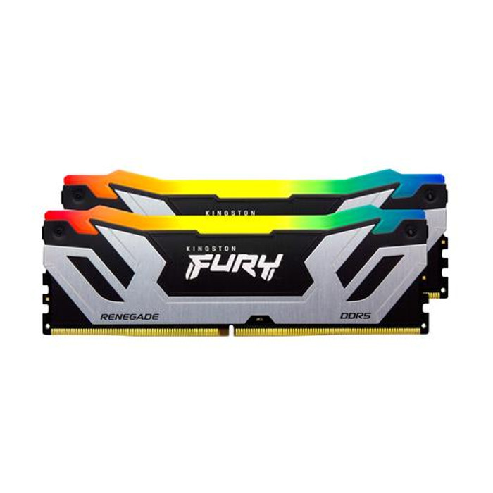 Kingston Technology FURY 48GB 8800MT/s DDR5 CL42 CUDIMM (Kit de 2) Renegade RGB Silver - KF588CU42RSAK2-48