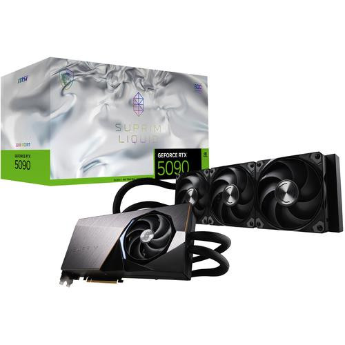 MSI SUPRIM GEFORCE RTX 5090 32G LIQUID SOC carte graphique NVIDIA 32 Go GDDR7 - GEFORCE RTX 5090 32G SUPRIM LIQUID SOC