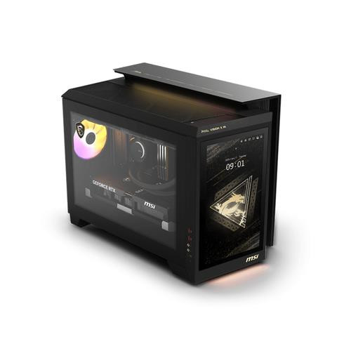 MSI  PC Intel Core Ultra 9 285K 64 Go DDR5-SDRAM 2 To SSD NVIDIA GeForce RTX 5080 Windows 11 Pro Bureau Noir - MEG VISION X AI 2NVV9-043US