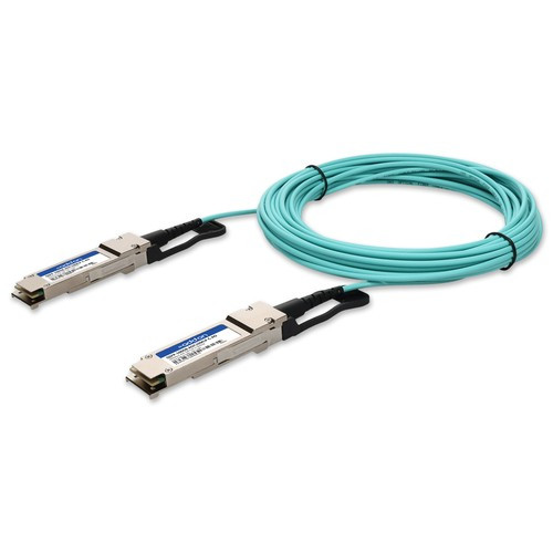 AddOn Networks  câble InfiniBand et à fibres optiques 5 m QSFP28 AOC Couleur aqua - QSFP-100GB-AOC5MLP-C-AO