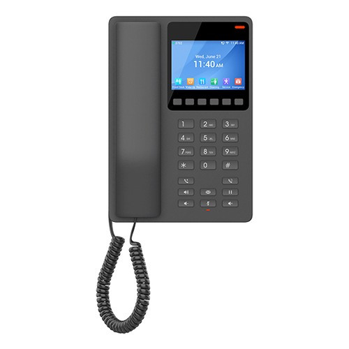 Grandstream Networks  téléphone fixe Noir 2 lignes LCD Wifi - GHP631W