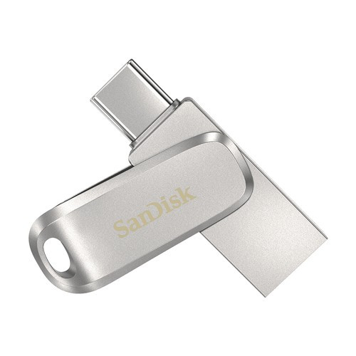 SanDisk Ultra Dual Drive Luxe lecteur USB flash 512 Go USB Type-A / USB Type-C 3.2 Gen 1 (3.1 Gen 1) Acier inoxydable - SDDDC4-512G-G46
