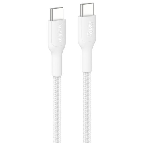 Belkin  câble USB USB 2.0 1 m USB C Blanc - CAB025FQ1MWH