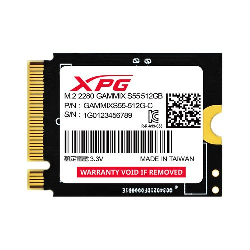 XPG  disque SSD 512 Go M.2 PCI Express 4.0 NVMe 3D NAND - SGAMMIXS55-512G-C