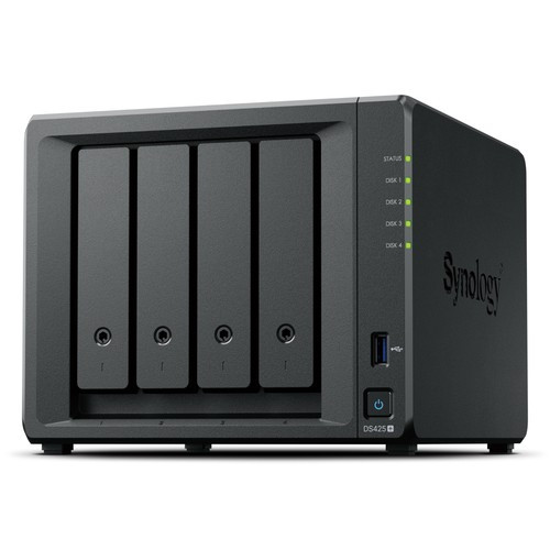Synology DiskStation  serveur de stockage NAS Intel® Celeron® J4125 2 Go DDR4 0 To Noir - DS425+