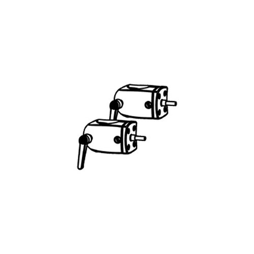 Ergotron DS100 Outboard Pole Clamps Noir Métal - 60-443-200